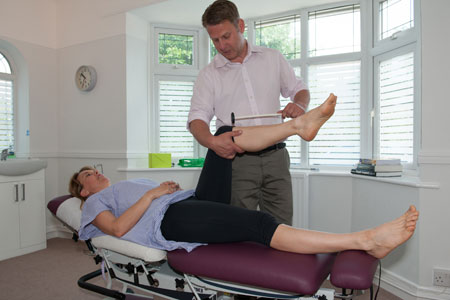 Patient in Chester receiving chiropractic treatment