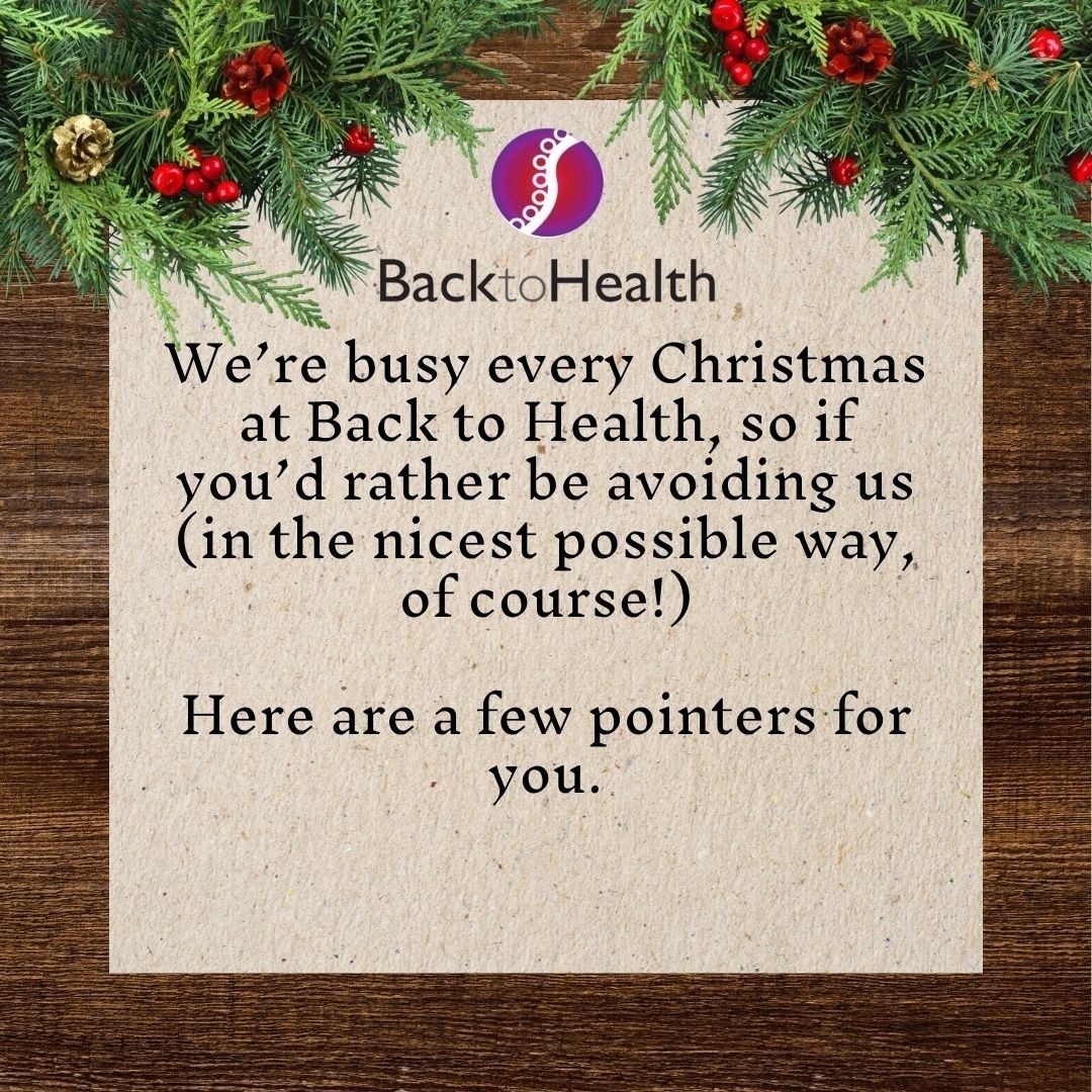 Tips for the festive season to help you avoid needing an urgent appointment with us!