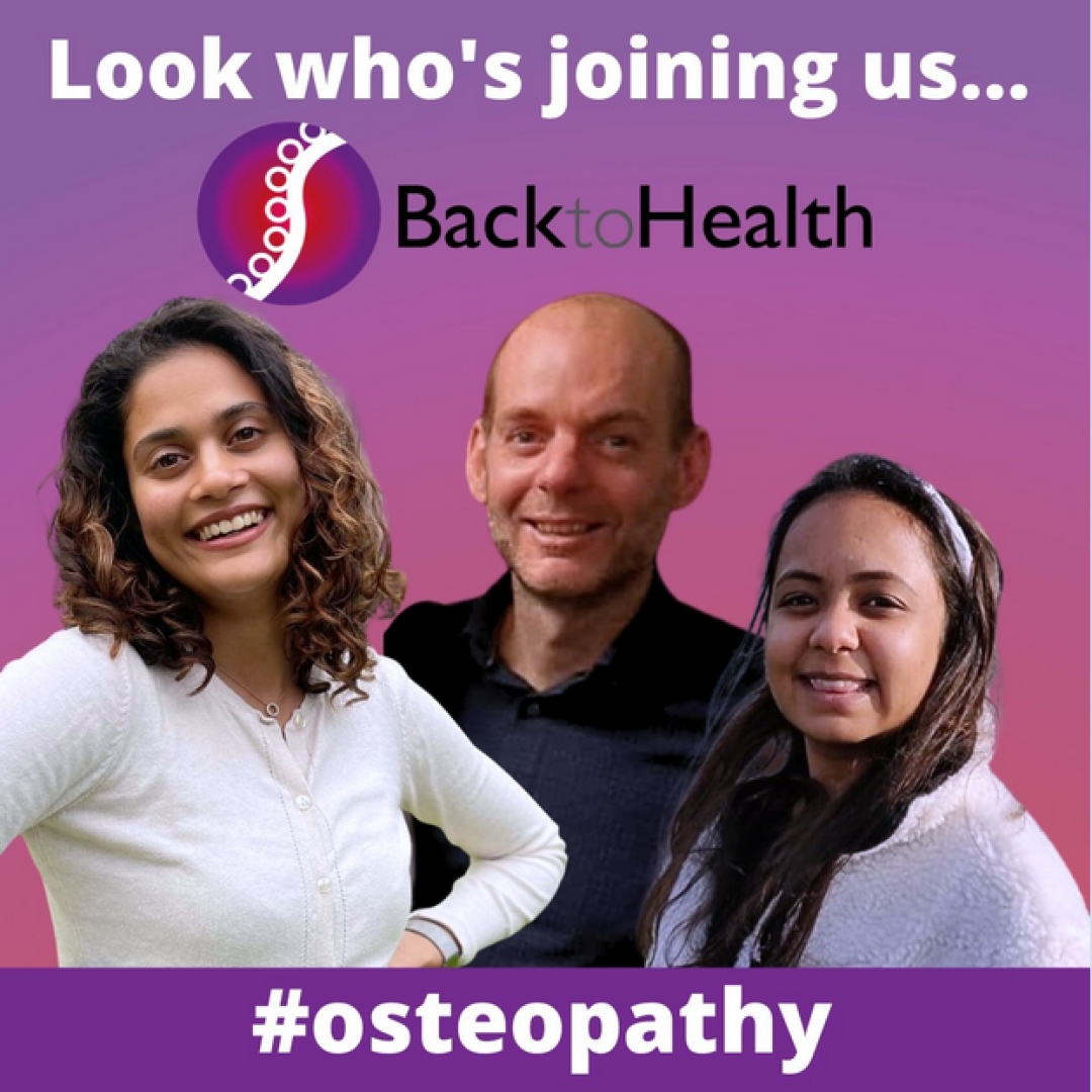 We're so excited, we've three Osteopaths joining our clinics this month!